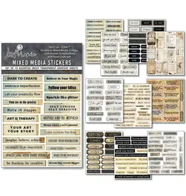 CIAO BELLA CIAO BELLA MIXED MEDIA STICKER LITTLE WORDS 10/PK