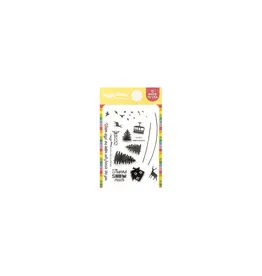 WAFFLE FLOWER WAFFLE FLOWER WINTER VIEW CLEAR STAMP SET