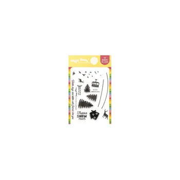 WAFFLE FLOWER WAFFLE FLOWER WINTER VIEW CLEAR STAMP SET