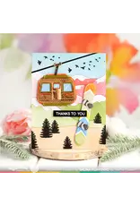 WAFFLE FLOWER WAFFLE FLOWER WINTER VIEW CLEAR STAMP SET