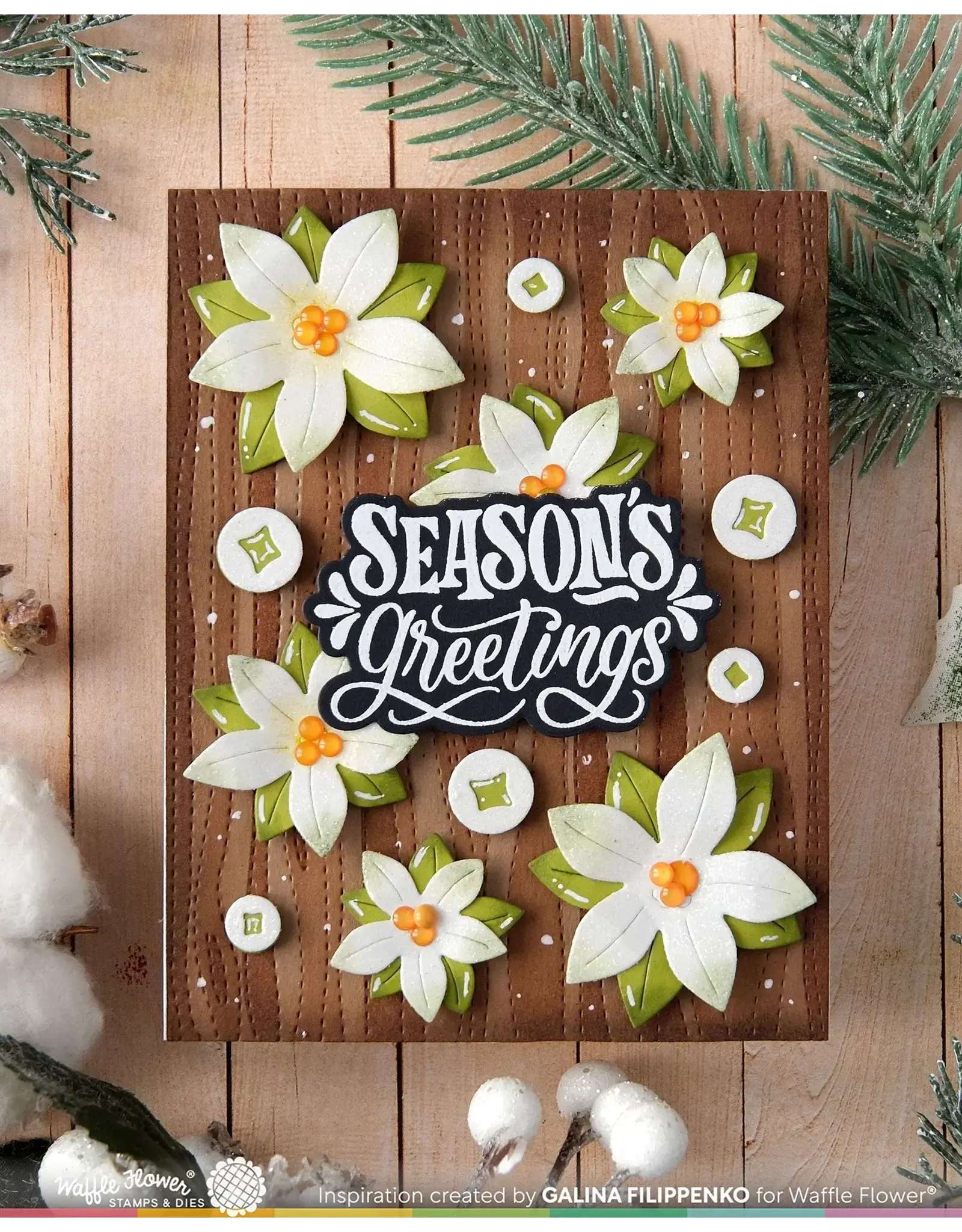 WAFFLE FLOWER WAFFLE FLOWER WOODGRAIN STENCIL SET