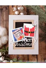WAFFLE FLOWER WAFFLE FLOWER POSTAGE COLLAGE DEAR SANTA STENCIL SET