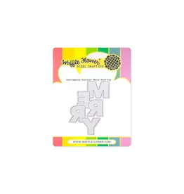 WAFFLE FLOWER WAFFLE FLOWER OVERLAPPING VERTICAL MERRY WORD DIE
