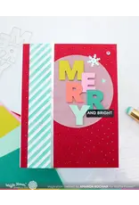 WAFFLE FLOWER WAFFLE FLOWER OVERLAPPING VERTICAL MERRY WORD DIE