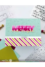 WAFFLE FLOWER WAFFLE FLOWER OVERLAPPING MERRY DIE-N-STENCIL