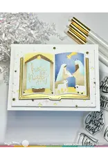 WAFFLE FLOWER WAFFLE FLOWER OPEN BOOK NATIVITY STENCIL SET