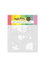 WAFFLE FLOWER WAFFLE FLOWER OPEN BOOK POINSETTIA STENCIL SET