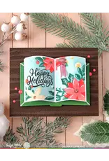 WAFFLE FLOWER WAFFLE FLOWER OPEN BOOK POINSETTIA STENCIL SET