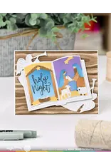 WAFFLE FLOWER WAFFLE FLOWER OPEN BOOK HOLIDAY SAYINGS CLEAR STAMP SET