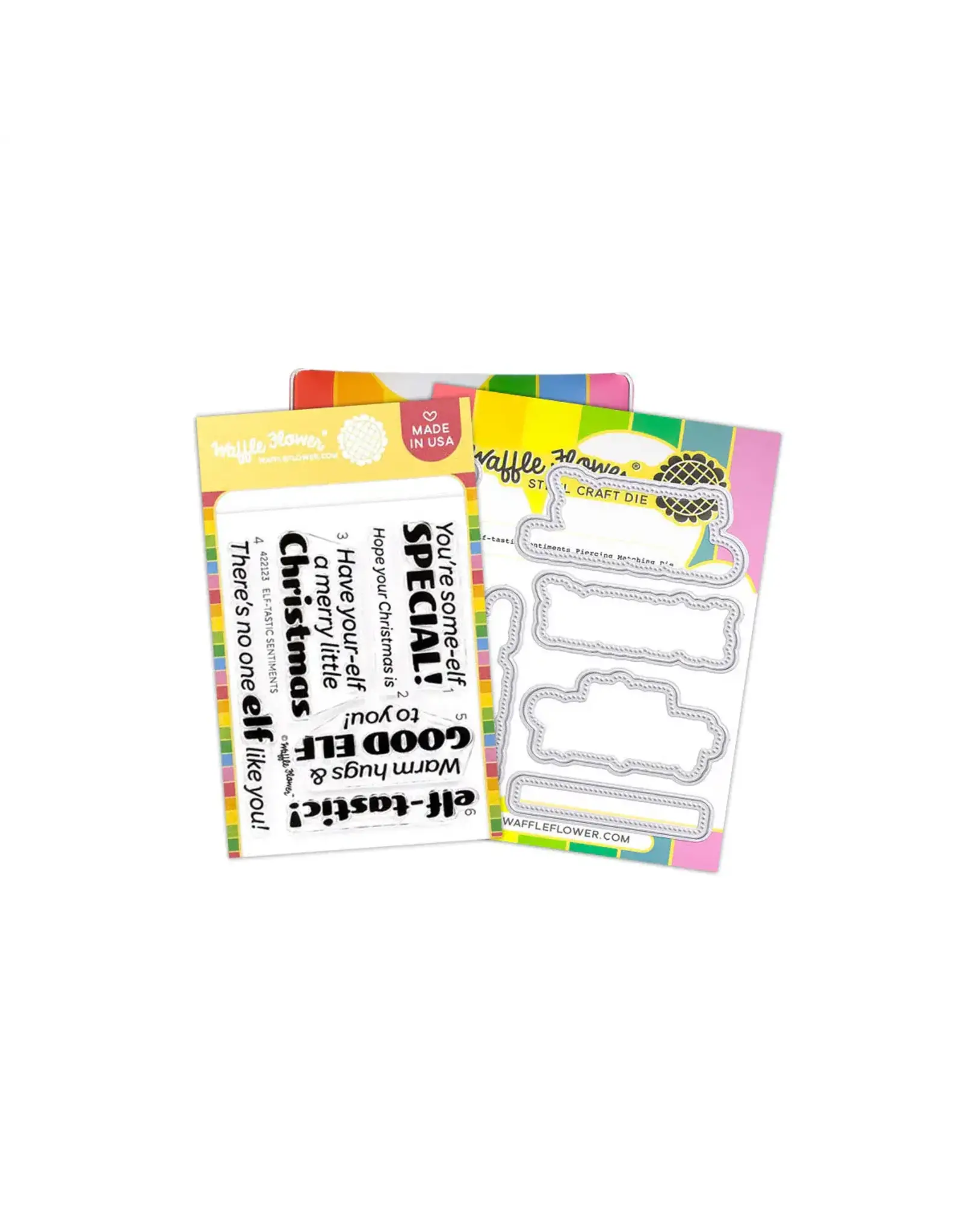 WAFFLE FLOWER WAFFLE FLOWER ELF-TASTIC CLEAR STAMP SET AND DIE COMBO