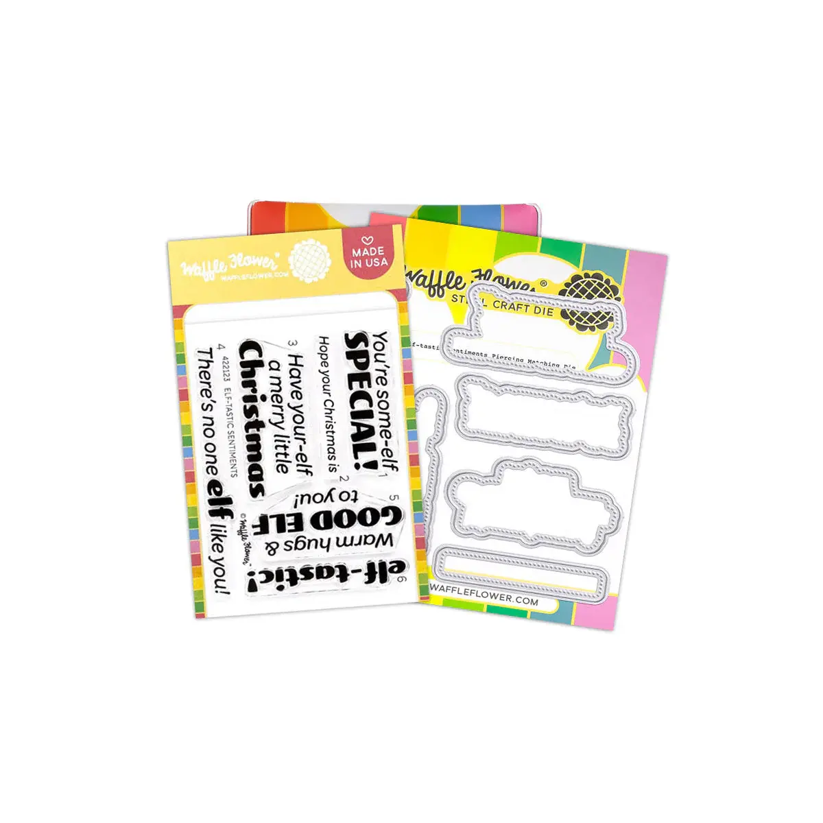 WAFFLE FLOWER WAFFLE FLOWER ELF-TASTIC CLEAR STAMP SET AND DIE COMBO