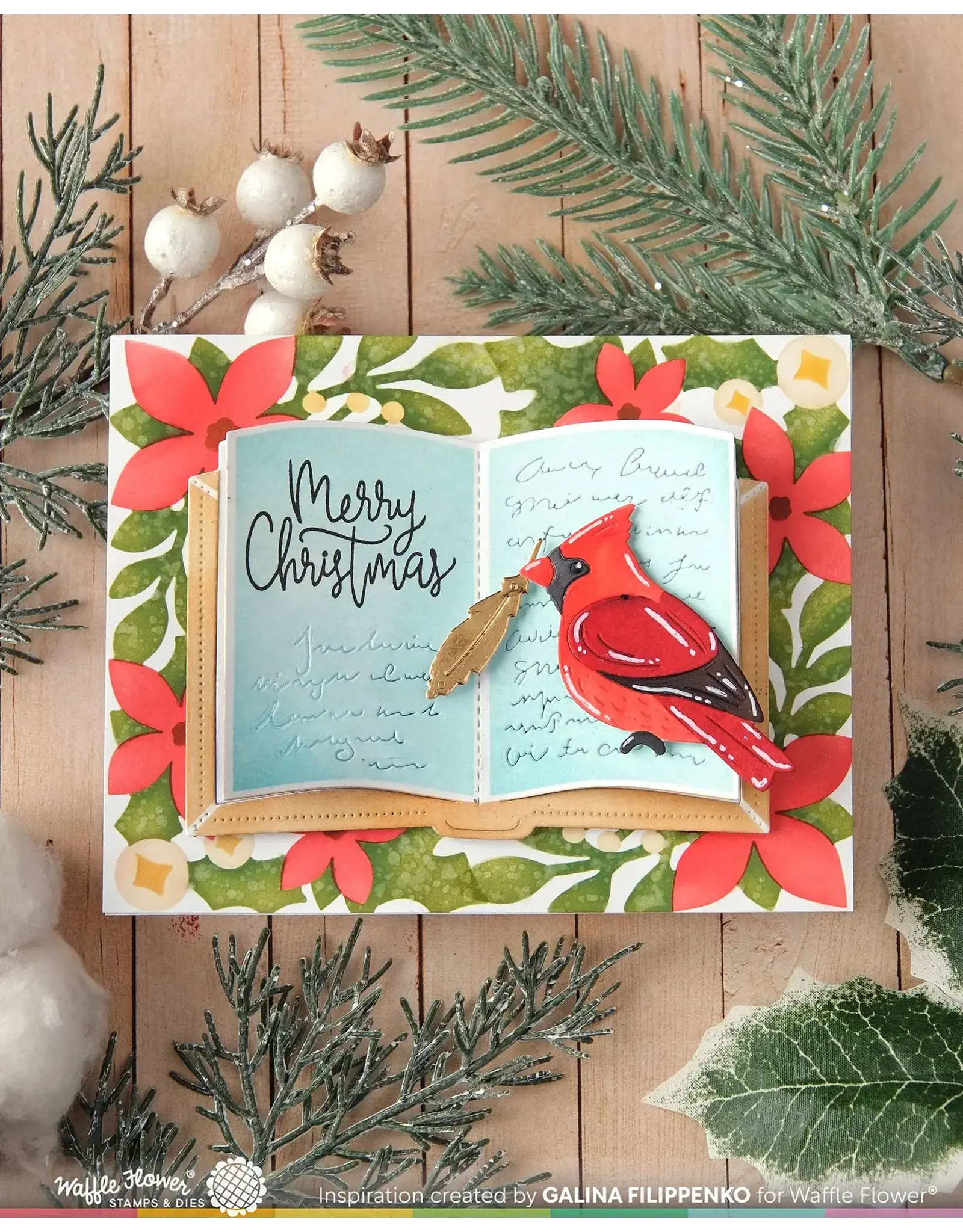 WAFFLE FLOWER WAFFLE FLOWER CARDINAL DUO DIE-N-STENCIL