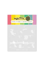 WAFFLE FLOWER WAFFLE FLOWER BIRDIE FRIENDS IN WINTER STENCIL SET