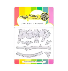 WAFFLE FLOWER WAFFLE FLOWER BIRDIE FRIENDS IN WINTER DIE SET