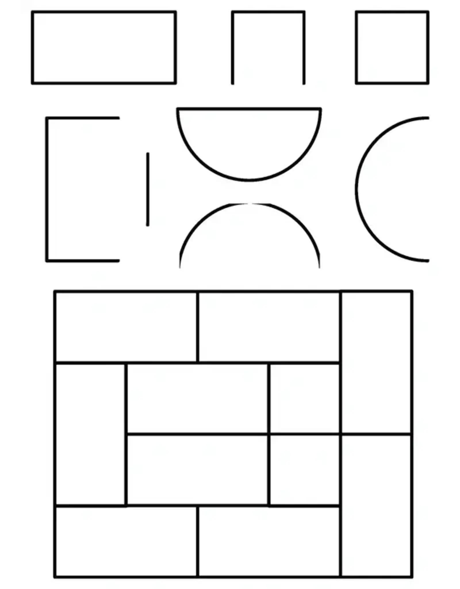 LDRS CREATIVE LDRS CREATIVE PUZZLE FRAMES 6x8 STAMP SET