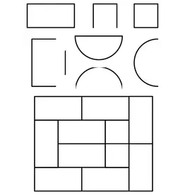 LDRS CREATIVE LDRS CREATIVE PUZZLE FRAMES 6x8 STAMP SET