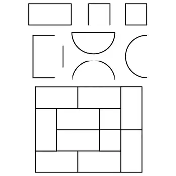 LDRS CREATIVE LDRS CREATIVE PUZZLE FRAMES 6x8 STAMP SET