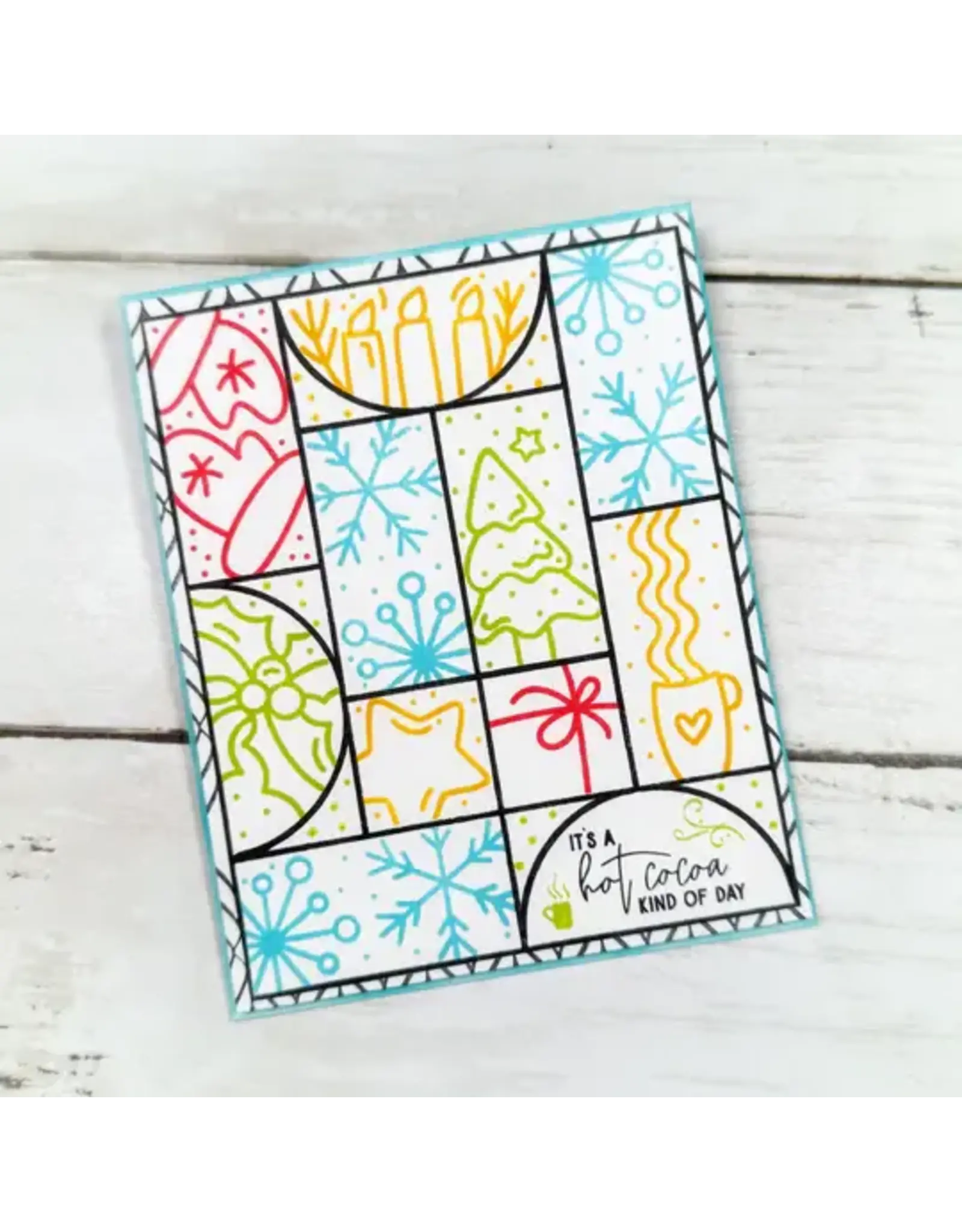 LDRS CREATIVE LDRS CREATIVE PUZZLE FRAMES 6x8 STAMP SET