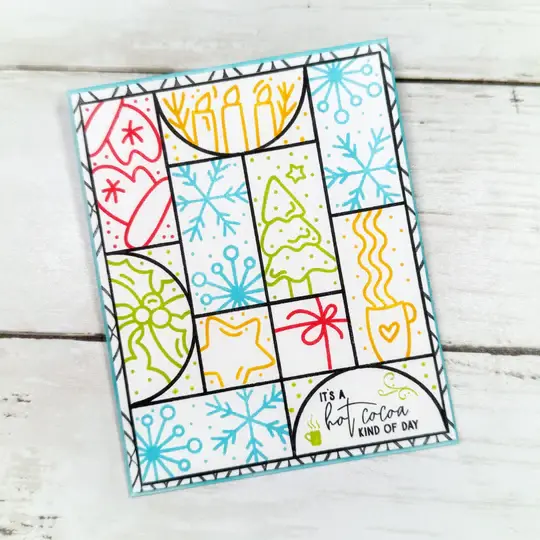 LDRS CREATIVE LDRS CREATIVE PUZZLE FRAMES 6x8 STAMP SET