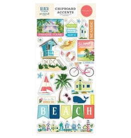 CARTA BELLA CARTA BELLA BEACH TOWN 6x13 CHIPBOARD ACCENTS