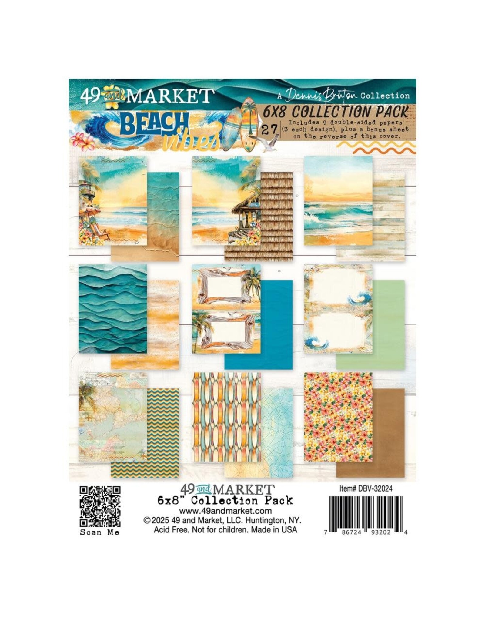 49 AND MARKET 49 AND MARKET BEACH VIBES 6x8 COLLECTION PACK