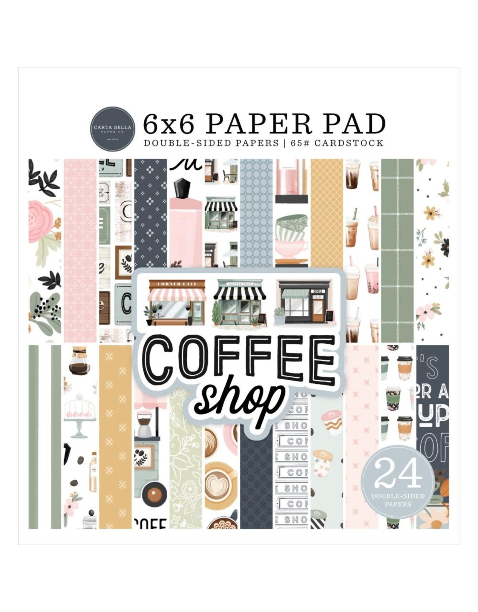 CARTA BELLA CARTA BELLA COFFEE SHOP 6x6 PAPER PAD
