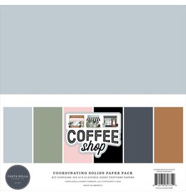 CARTA BELLA CARTA BELLA COFFEE SHOP 12x12 SOLIDS COLLECTION KIT