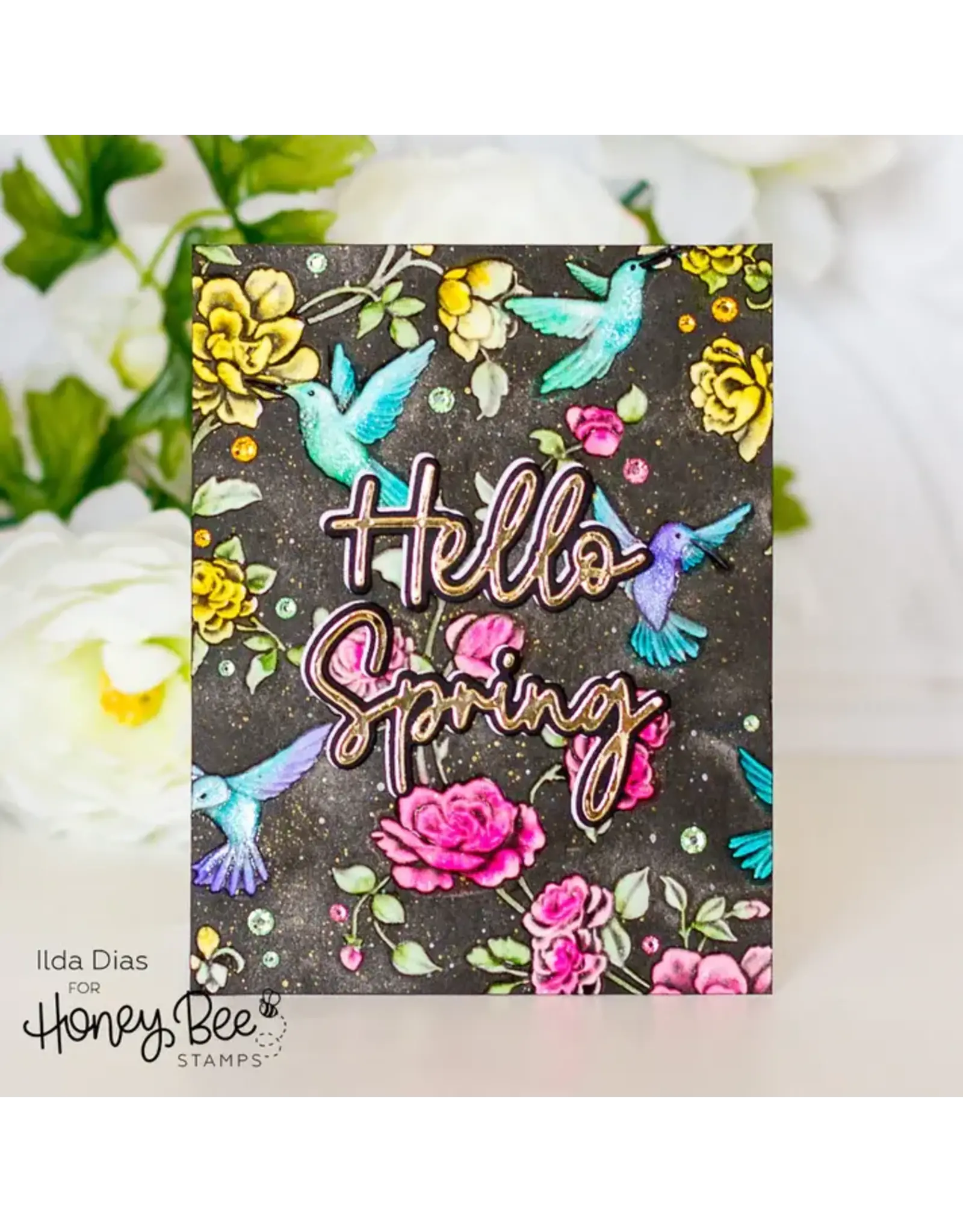 HONEY BEE HONEY BEE STAMPS CHINOISERIE 3D EMBOSSING FOLDER