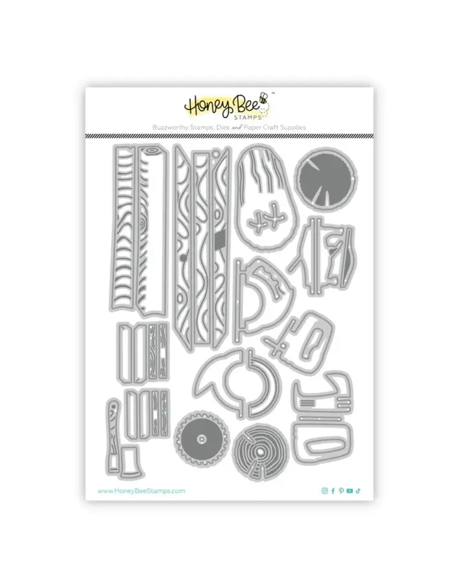 HONEY BEE HONEY BEE STAMPS LOVELY LAYERS: WOODWORKING DIE SET