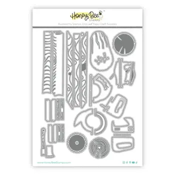 HONEY BEE HONEY BEE STAMPS LOVELY LAYERS: WOODWORKING DIE SET