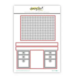 HONEY BEE HONEY BEE STAMPS LOVELY LAYERS: PEGBOARD AND DESK DIE SET