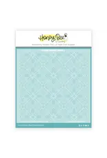 HONEY BEE HONEY BEE STAMPS FLORAL MOSAIC 6x6 LAYERING STENCIL SET 4/PK