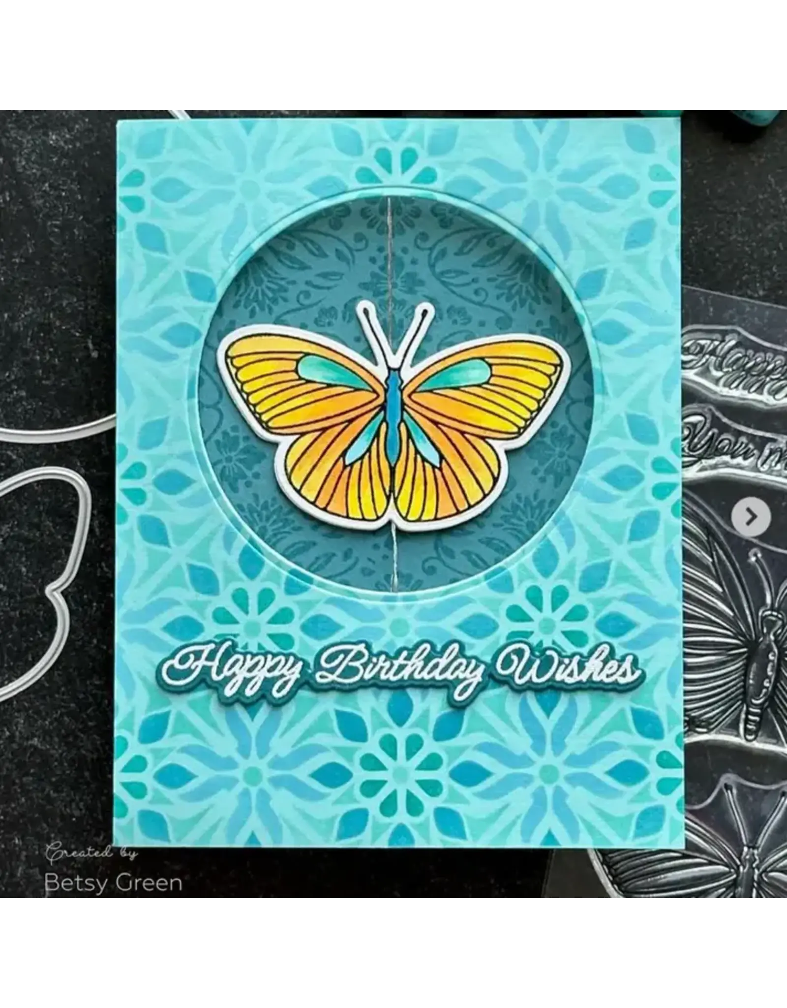 HONEY BEE HONEY BEE STAMPS MORESQUE TILE 6x6 LAYERING STENCIL SET 4/PK