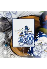 HONEY BEE HONEY BEE STAMPS GINGER JAR DETAILS 6x6 COORDINATING STENCIL SET 2/PK