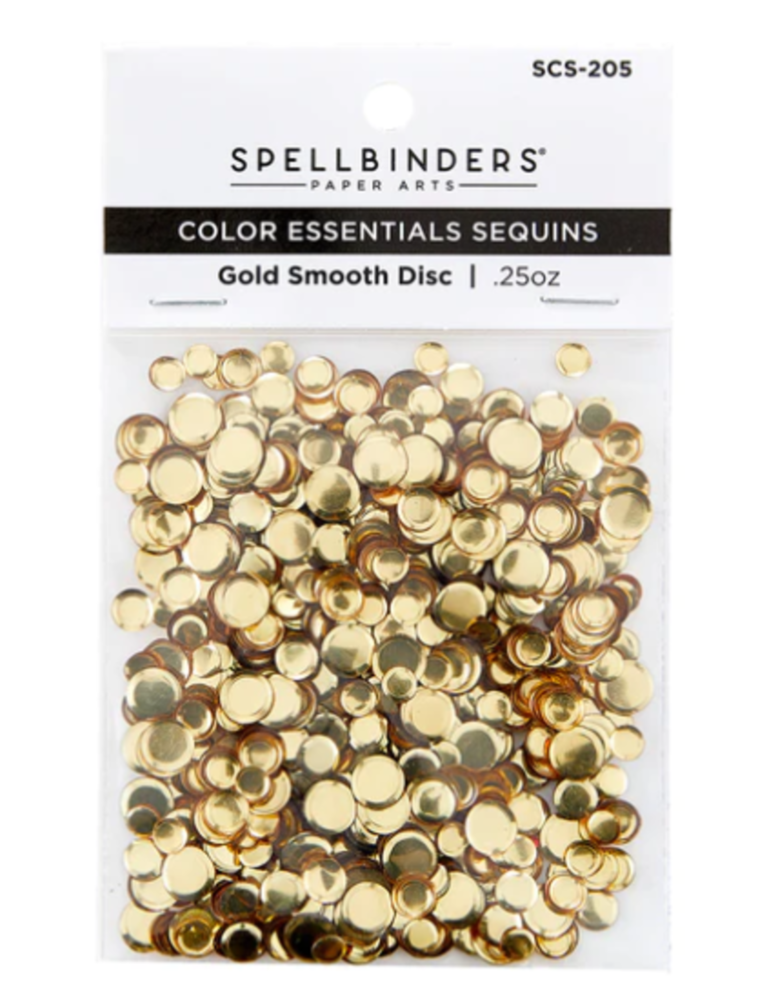SPELLBINDERS SPELLBINDERS GOLD SMOOTH DISC COLOR ESSENTIAL SEQUINS
