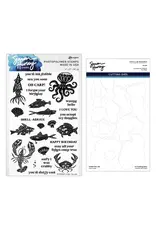 SPELLBINDERS SPELLBINDERS SIMON HURLEY UNDER THE SEA CLEAR STAMP AND DIE BUNDLE
