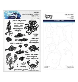 SPELLBINDERS SPELLBINDERS SIMON HURLEY UNDER THE SEA CLEAR STAMP AND DIE BUNDLE