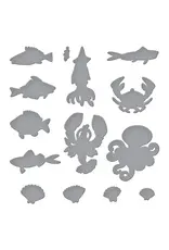 SPELLBINDERS SPELLBINDERS SIMON HURLEY UNDER THE SEA CLEAR STAMP AND DIE BUNDLE