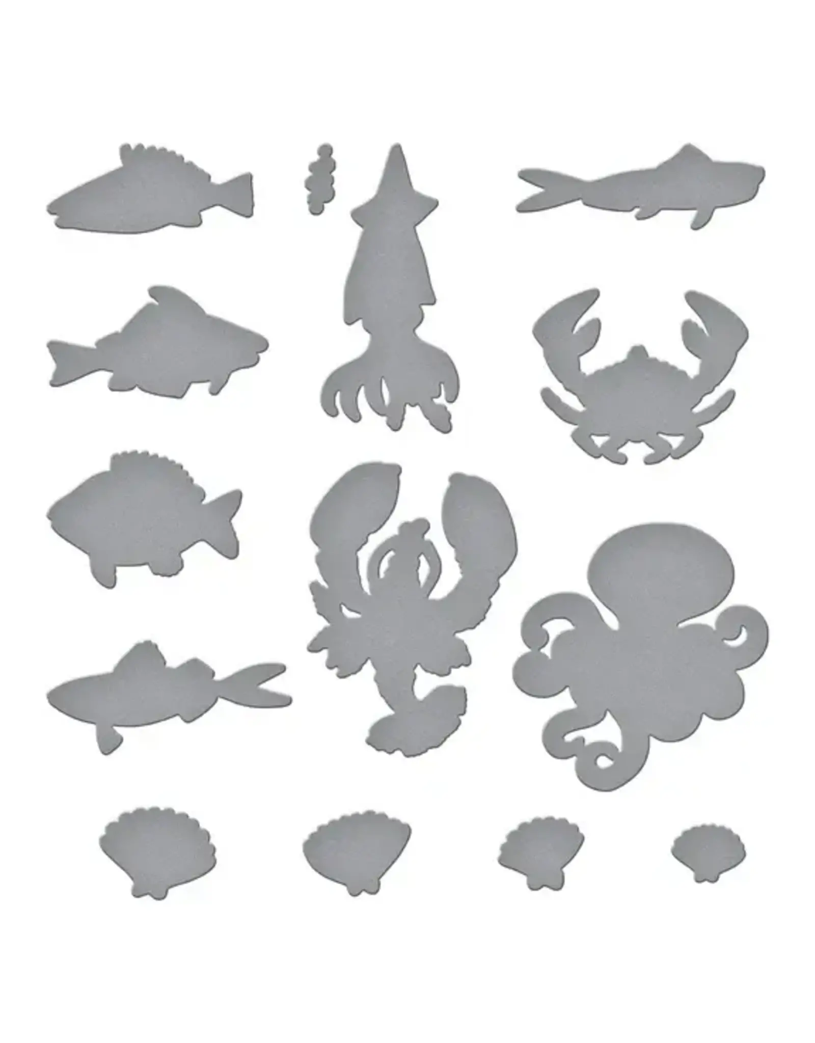 SPELLBINDERS SPELLBINDERS SIMON HURLEY UNDER THE SEA CLEAR STAMP AND DIE BUNDLE