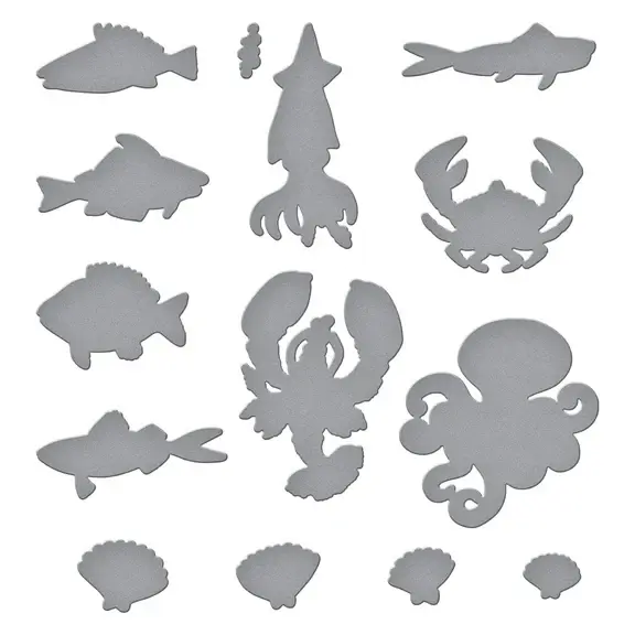 SPELLBINDERS SPELLBINDERS SIMON HURLEY UNDER THE SEA CLEAR STAMP AND DIE BUNDLE