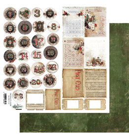 ALCHEMY OF ART ALCHEMY OF ART WONDERFUL CHRISTMAS TIME CALENDAR 12x12 EXTRAS CARDSTOCK