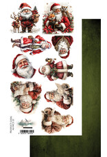 ALCHEMY OF ART ALCHEMY OF ART WONDERFUL CHRISTMAS TIME SANTA 6x12 EXTRAS CARDSTOCK