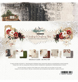 ALCHEMY OF ART ALCHEMY OF ART WONDERFUL CHRISTMAS TIME 8x8 PAPER PACK 12 SHEETS