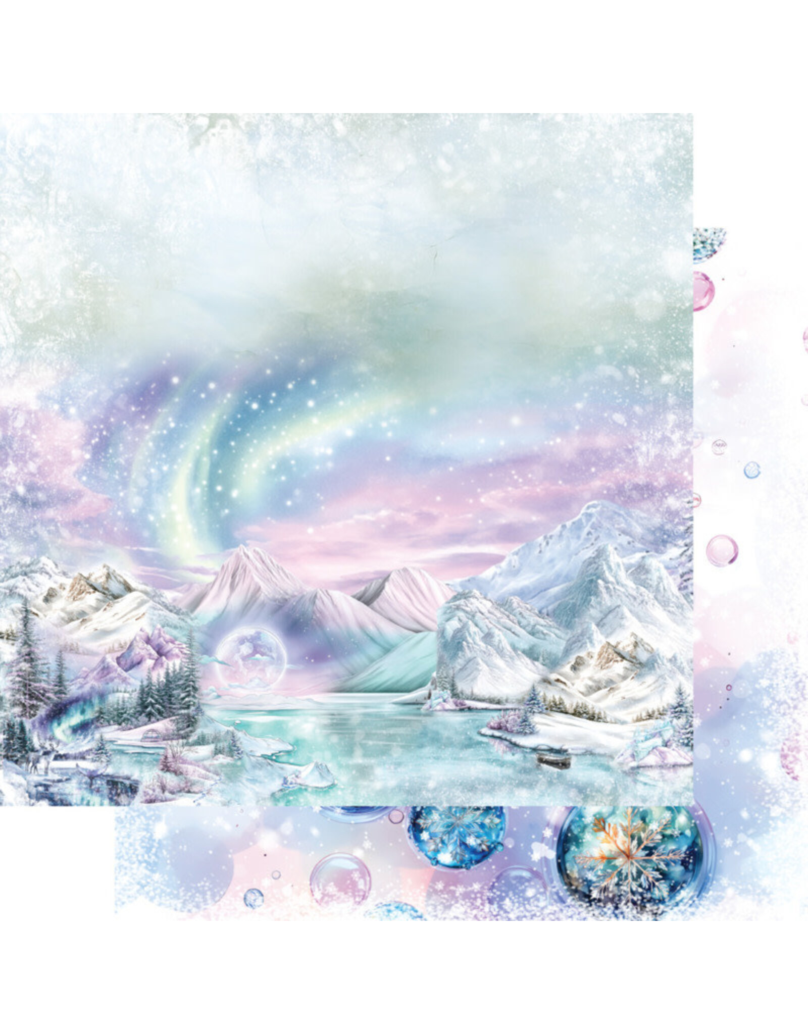 ALCHEMY OF ART ALCHEMY OF ART MAGIC OF THE NORTHERN LIGHTS 8x8 PAPER PACK 12 SHEETS