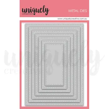 UNIQUELY CREATIVE UNIQUELY CREATIVE STITCHED NESTING RECTANGLE DIE SET