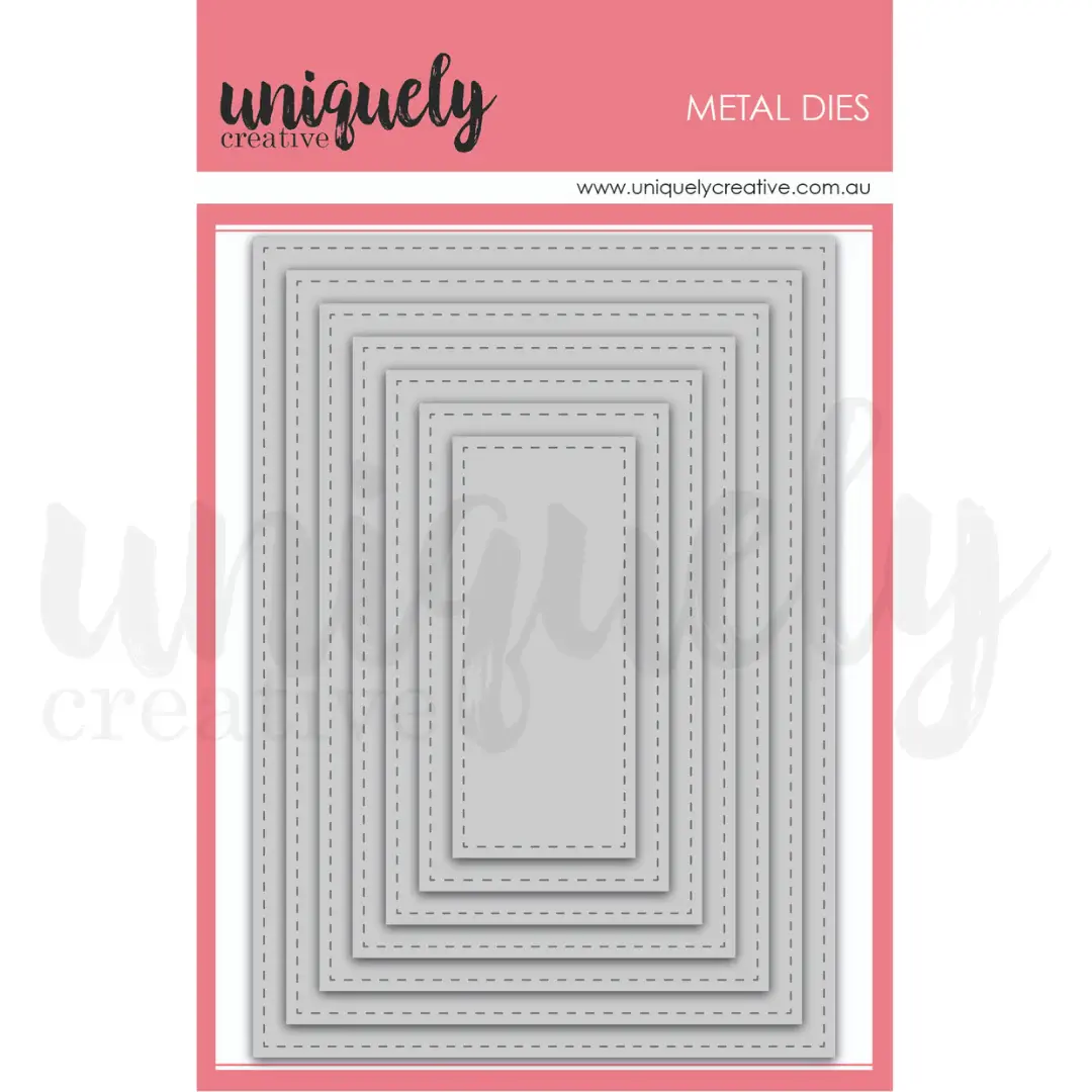 UNIQUELY CREATIVE UNIQUELY CREATIVE STITCHED NESTING RECTANGLE DIE SET