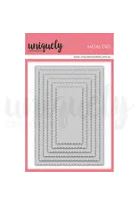 UNIQUELY CREATIVE UNIQUELY CREATIVE SCALLOPED NESTING RECTANGLE DIE SET