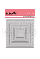 UNIQUELY CREATIVE UNIQUELY CREATIVE STITCHED NESTING SQUARE DIE SET