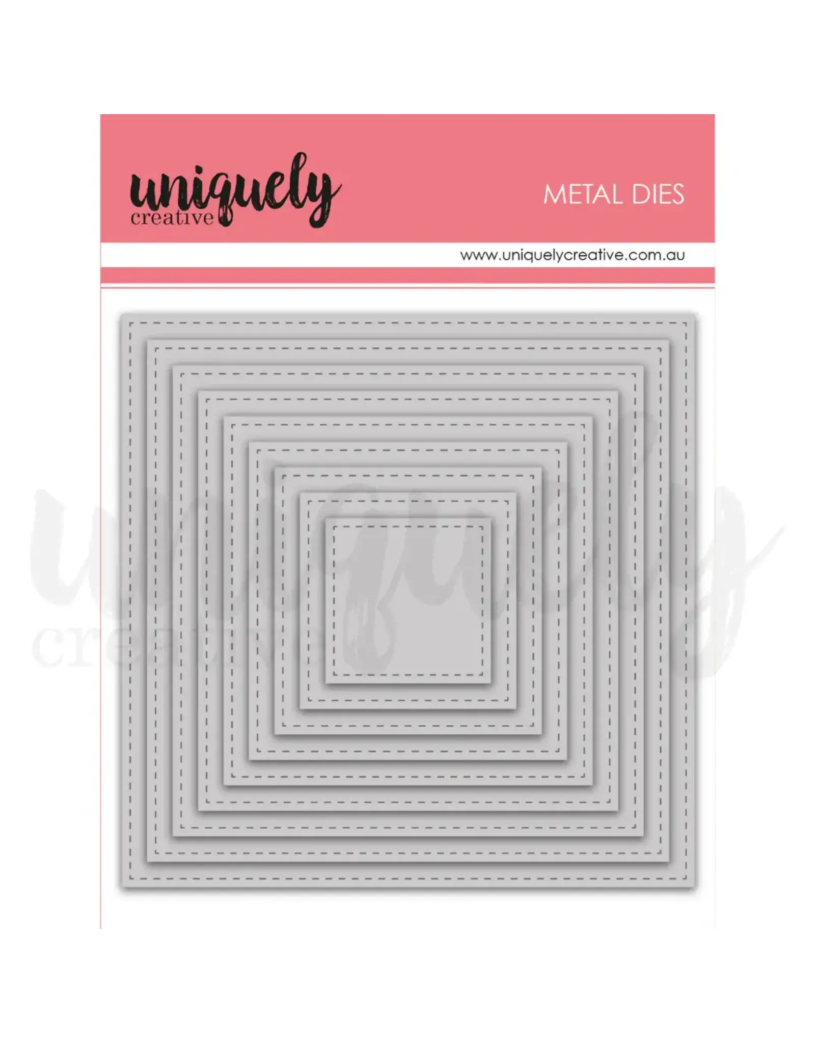 UNIQUELY CREATIVE UNIQUELY CREATIVE STITCHED NESTING SQUARE DIE SET