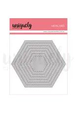 UNIQUELY CREATIVE UNIQUELY CREATIVE SCALLOPED NESTING HEXAGON DIE SET